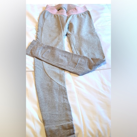 Pink Grey Gymshark Flex Workout Athletic Leggings Bootie - Picture 3 of 7